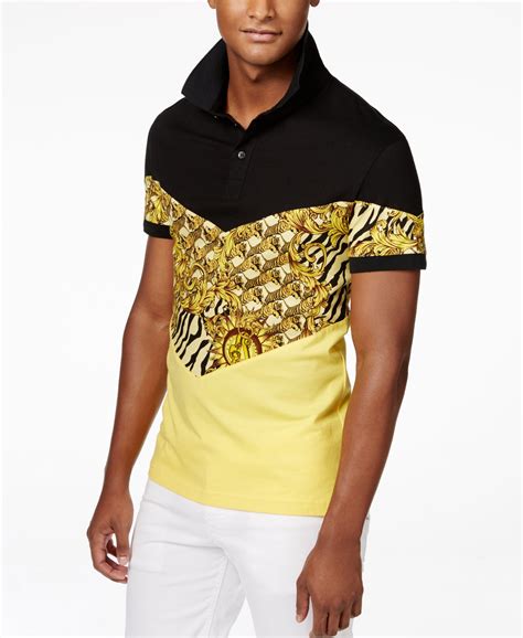 Versace Men's Geometric Tiger Print T